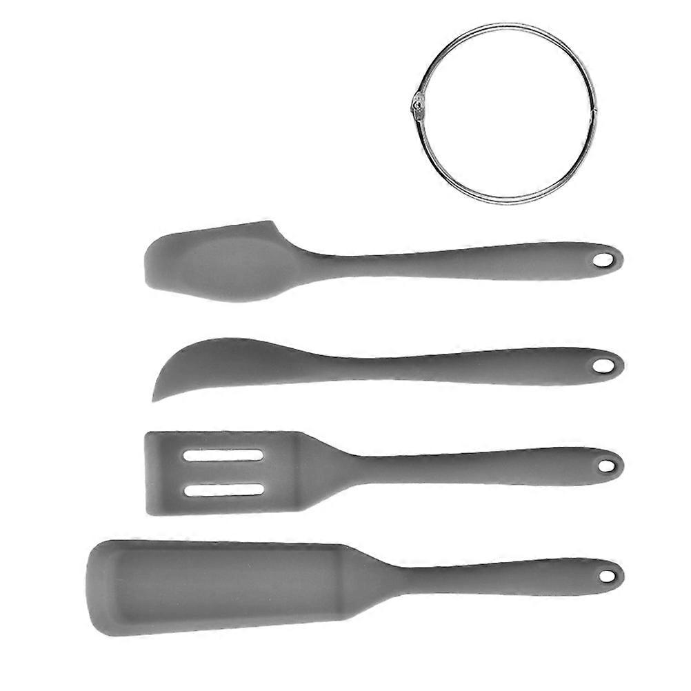 Grey Silicone Spatula for Baking Use 1Set Bakery Food Spreader