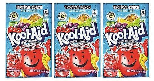Kool Aid Tropical Punch Drink Mix 3er Pack