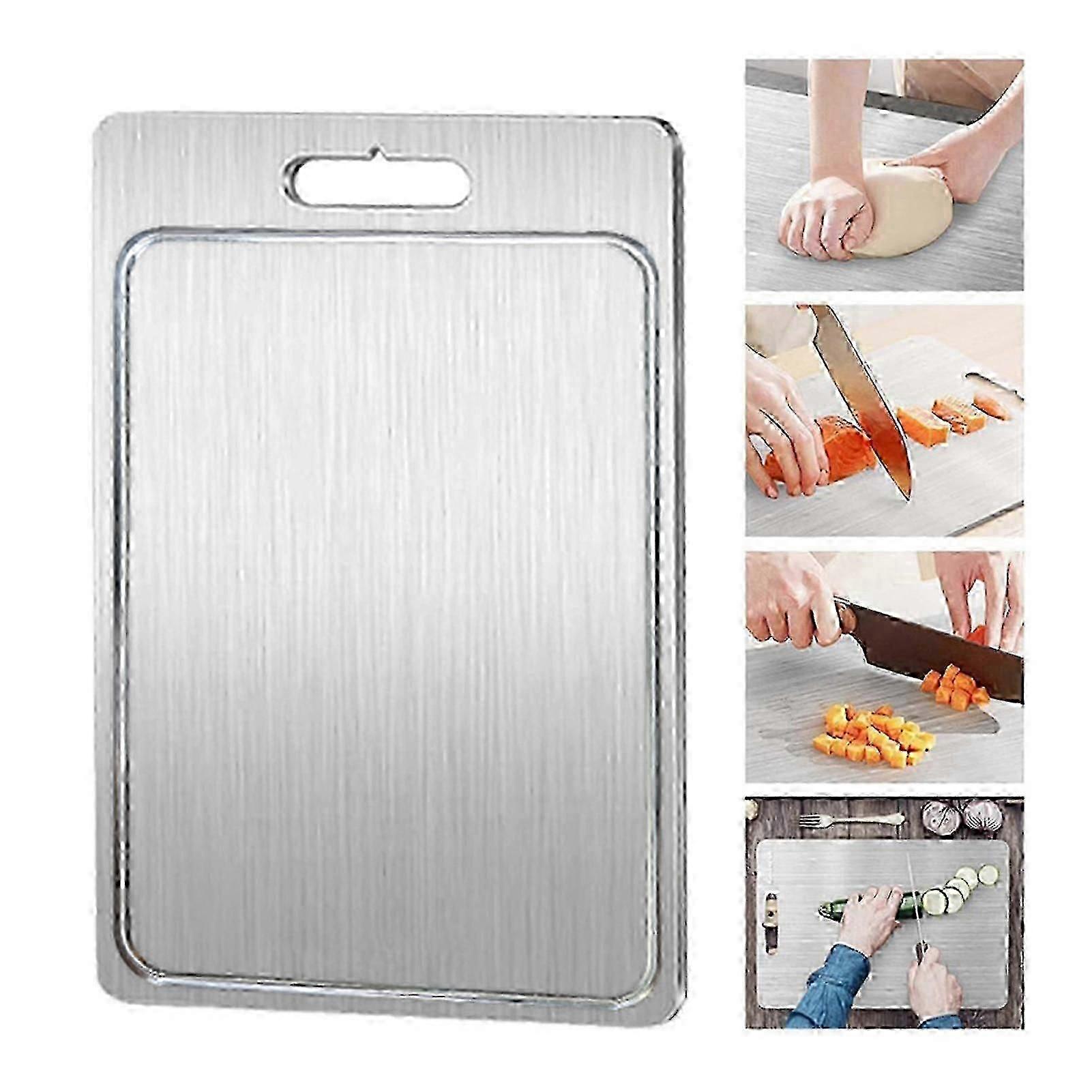 Titanium Chopping Board Double-Sided S-Silver
