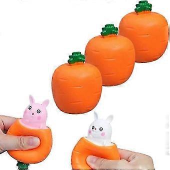 Funny Easter Rabbit Pop Up Carrot Toy 3P