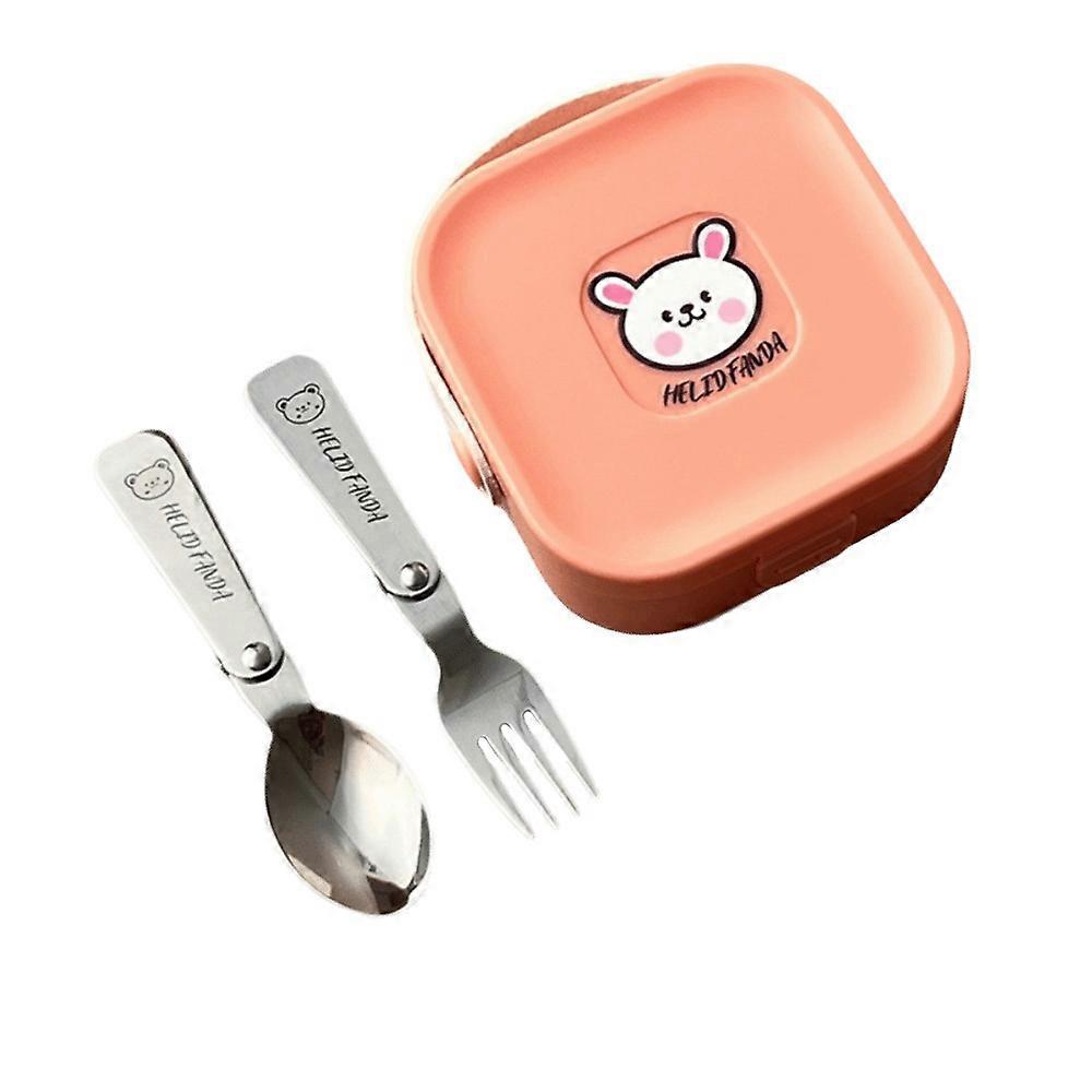 3/4Pcs Reusable Foldable Dinnerware Set Rust-proof Foldable Spoon compatible withk Portable Folding Tableware Dishwasher Safe Durable