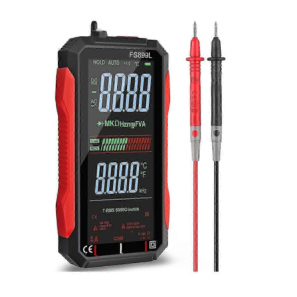 Digital USB Multimeter with 4.8" LCD Display for Capacitance, Resistance, and Frequency Testing