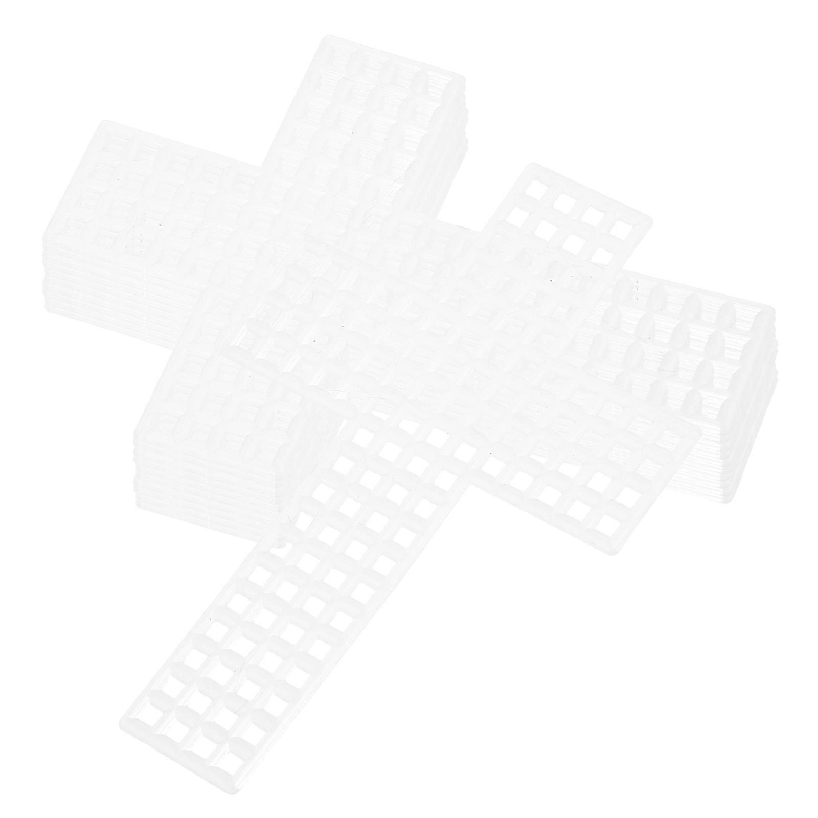 Creative Children's Plastic Grid Mesh Canvas Sheets for Weaving 20Pcs