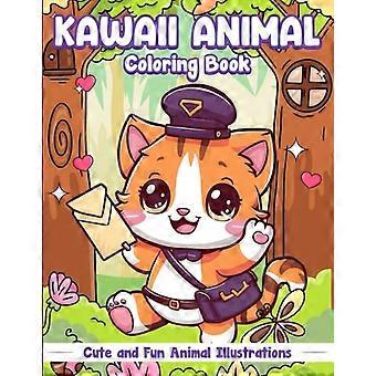 Kawaii-Tiermalbuch: Lustige und einfache Ausmalbilder mit niedlichen und liebenswerten Tierillustrationen