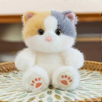 New realistic cat plush toy, a perfect birthday gift for best friend or son, a palm-sized cat doll.