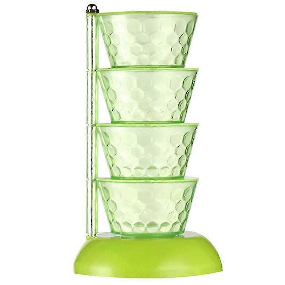 Light Green Spice Rack Organizer for Kitchen Use Rotating