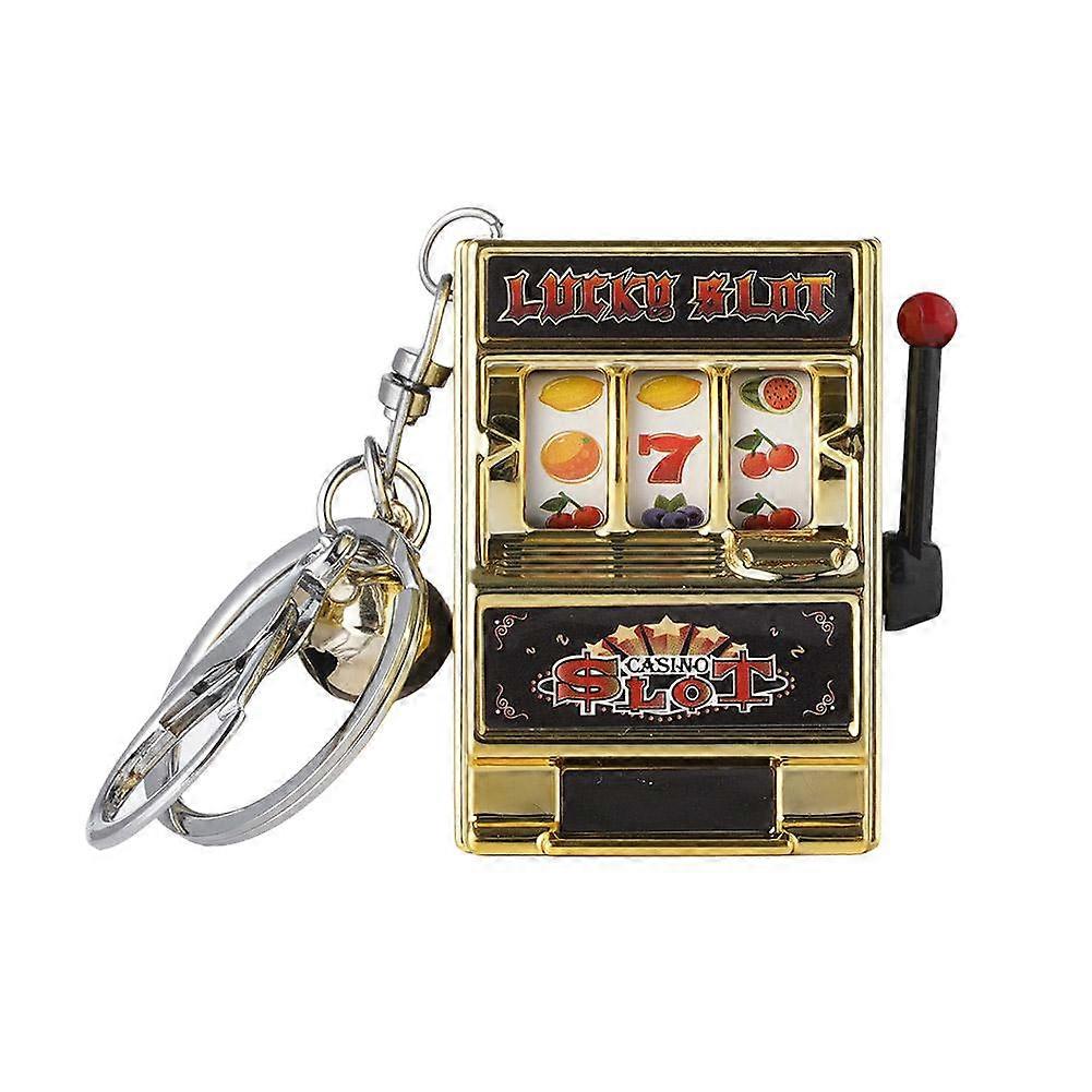 Emulation Fruit Machine Keyring Creative Rotating Machine Chain Unisex Key  U K