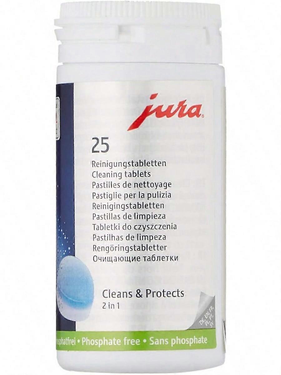 Jura 2-Phase Cleaning Tablets for Fully Automatic Coffee Machines, 25 Count