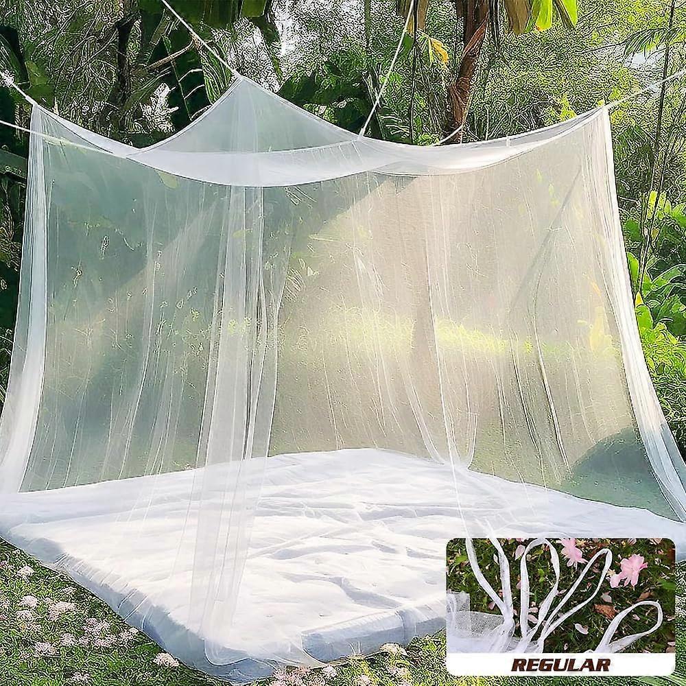 Double bed mosquito net, rectangular mosquito net, fine and durable me