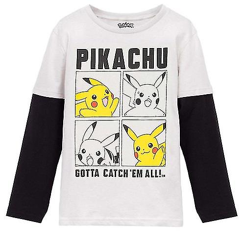 Pokemon Boys Pikachu Long-Sleeved Skater Top