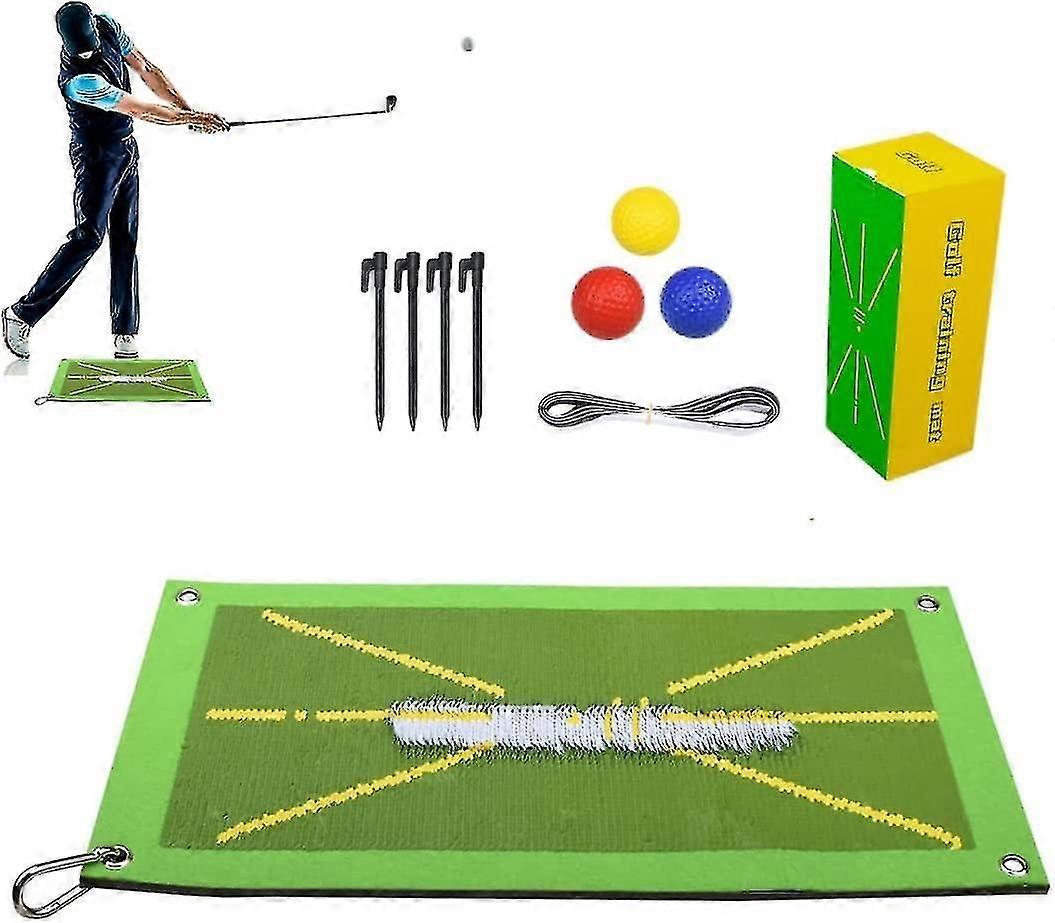 Golf Swing Trajectory Mat Golf Swing Practice Mat Ball Path Checking Mat