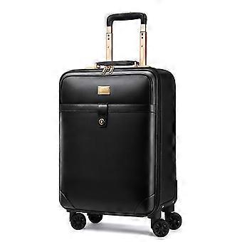 Nieuwe Retro 16/18/20/22/24 Inch Mannen Business Echt Lederen Handbagage Op Wielen Cabin Travel Trolley Tassen Vs Trolley Koffer