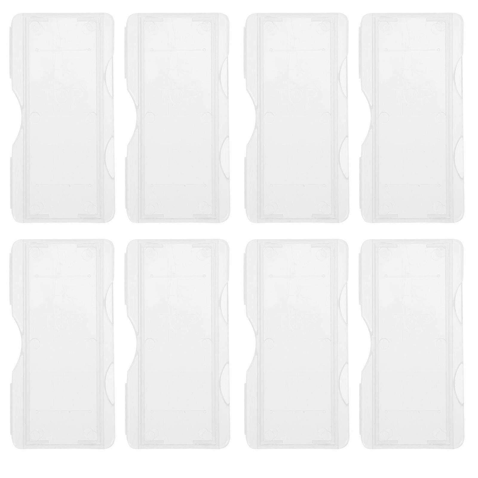100pcs Plastic Slide Storage Boxes Individual Microscope Slide Holder Slide Boxes compatible with Labs