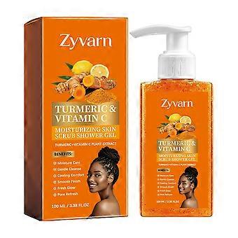 Turmeric Vitamins C Scrub Body Wash Exfoliating Moisturizing Skin Cleaner For Daily Use