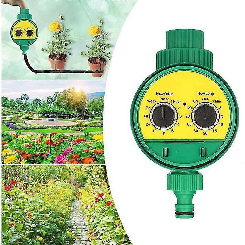 Programmable Automatic Watering Timer, Digital Hose Faucet Timer for Garden, ABS Waterproof Durable, 16 Cycles Daily