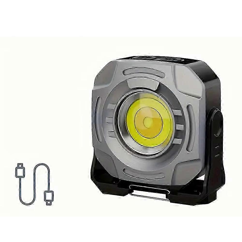 Multi-Functional Rechargeable LED Camping Light with Magnetic Base and Hook, Stepless Dimming, USB-C, Water-Resistant for Outdoor Use