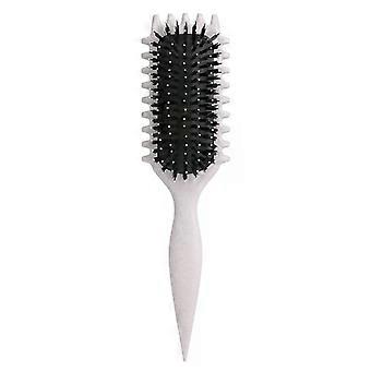 Curl Defining Hairbrush, Boar Bristle Detangling & Styling Brush for Thick Hair, Ergonomic Design, Gentle on Curls
