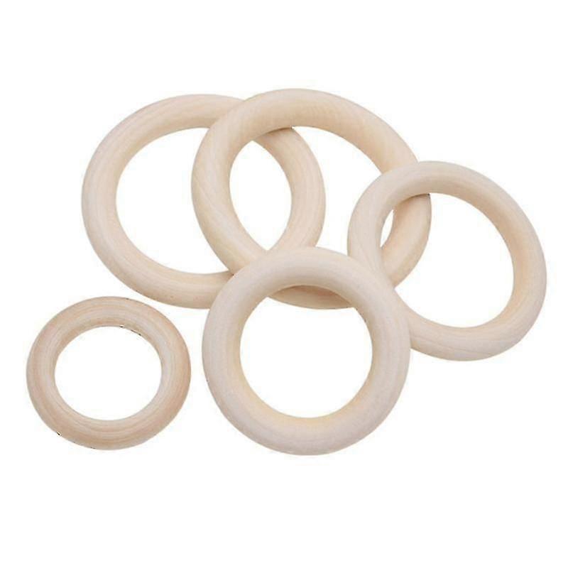 100pcs Wood Rings For Crafts
