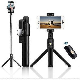 360 Rotation Bluetooth Selfie Stick, Telescopic Adjustable Stick With Heilwiy Phone