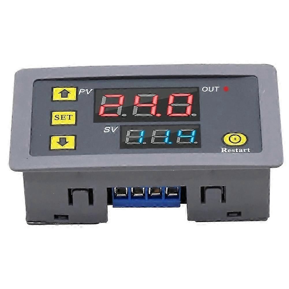 110V 220V Digital Time Delay Relay Dual LED Display Cycle Timer Control Switch Adjustable Timing Relay Time Delay Switch