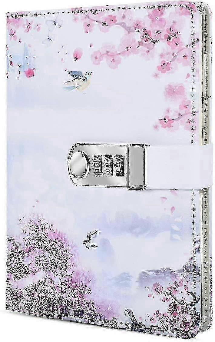 2026 Suitable A5 Creative Password Lock Journal Pu Leather Combination Lock Diary Locking Journal Diary