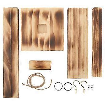Wooden Hook Ring Toss Game for Adults Kids Indoor Outdoor Yard Party