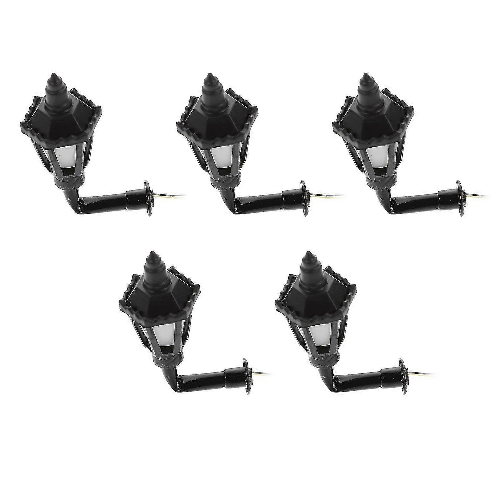 5Pcs Sand Table Model Lights Decorative Wall Lamp Model Mini Light Ornament