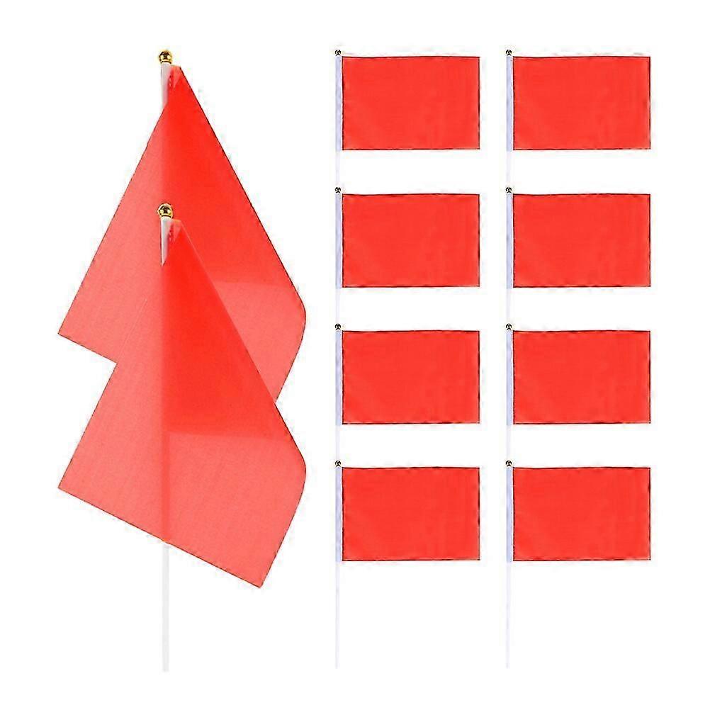 25pcs Small Solid Color Flags Celebration Waving Flags Parade Colored Small Flags Party Flags Decors