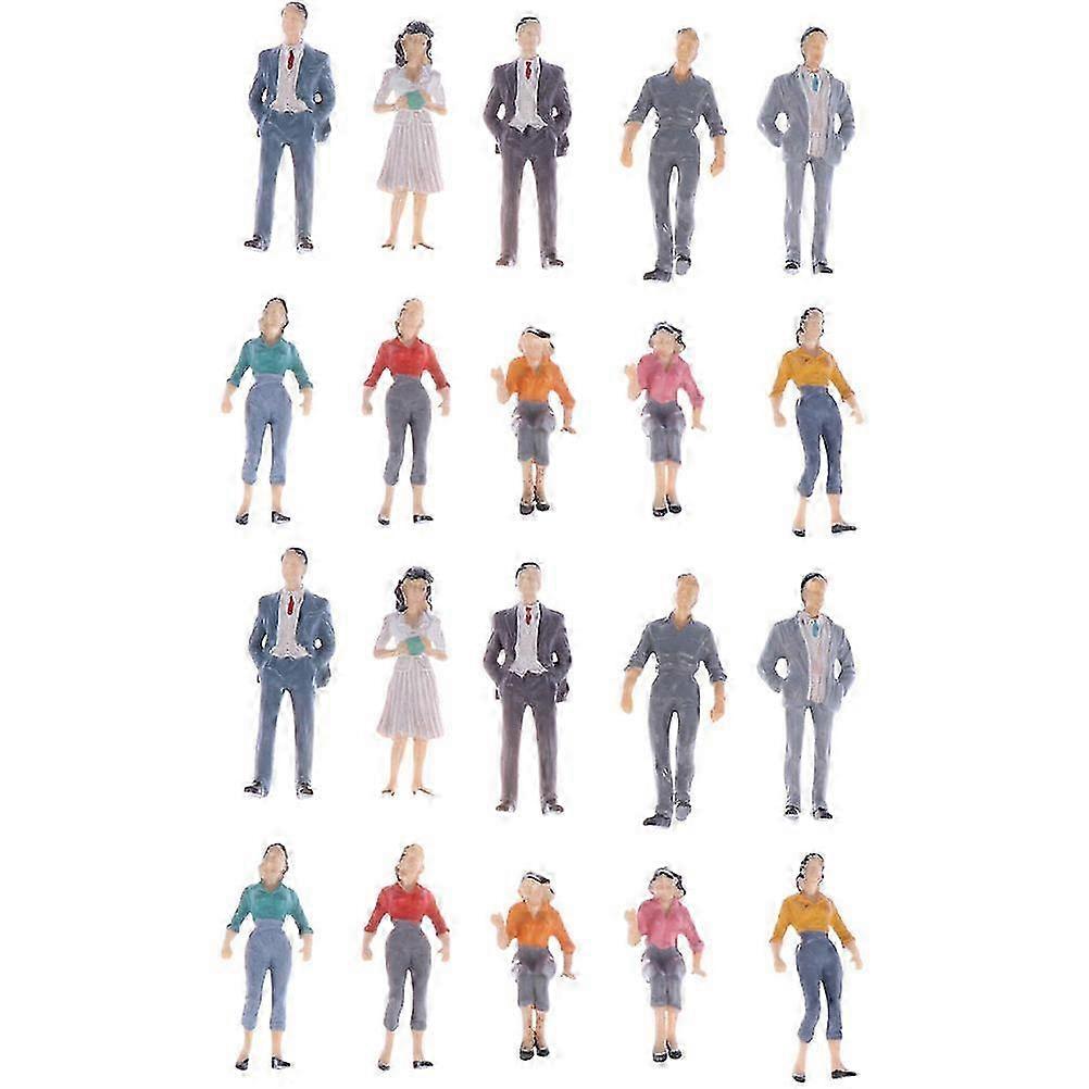 30PCS Scale People Figures Delicate Scale Figures Creative Scale Figures