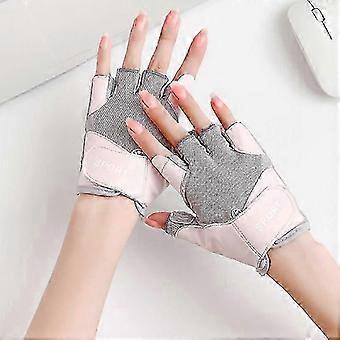 Sports cycling gloves for women half finger non-slip wear-resistant calloused fitness outdoor rock climbing thin breathable gloves for women