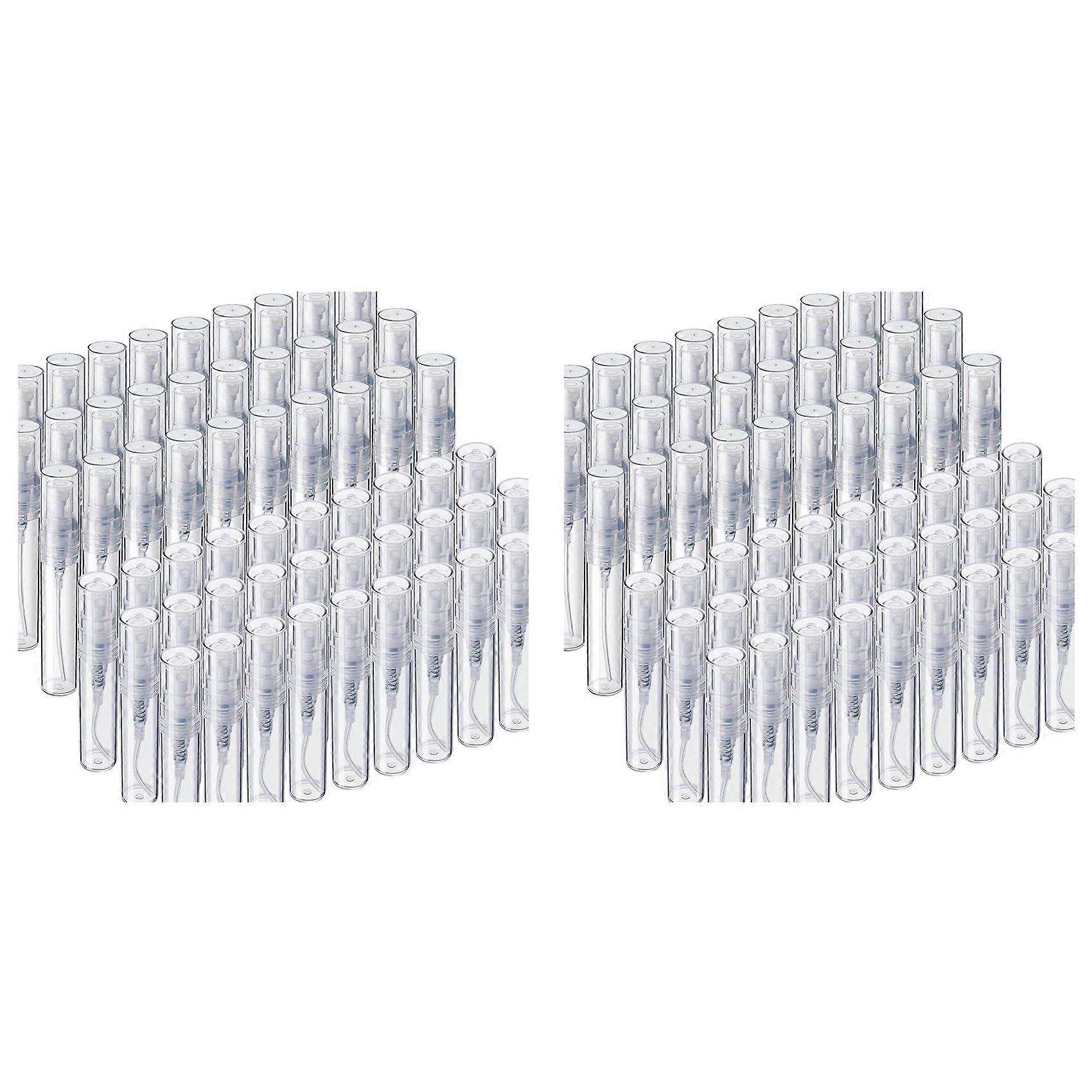 120PCS Mini Sprays Bottle, 3ml 5ml Mini Clear Plastic Sprays Bottle Empty Small Empty Sample Containers Bottle
