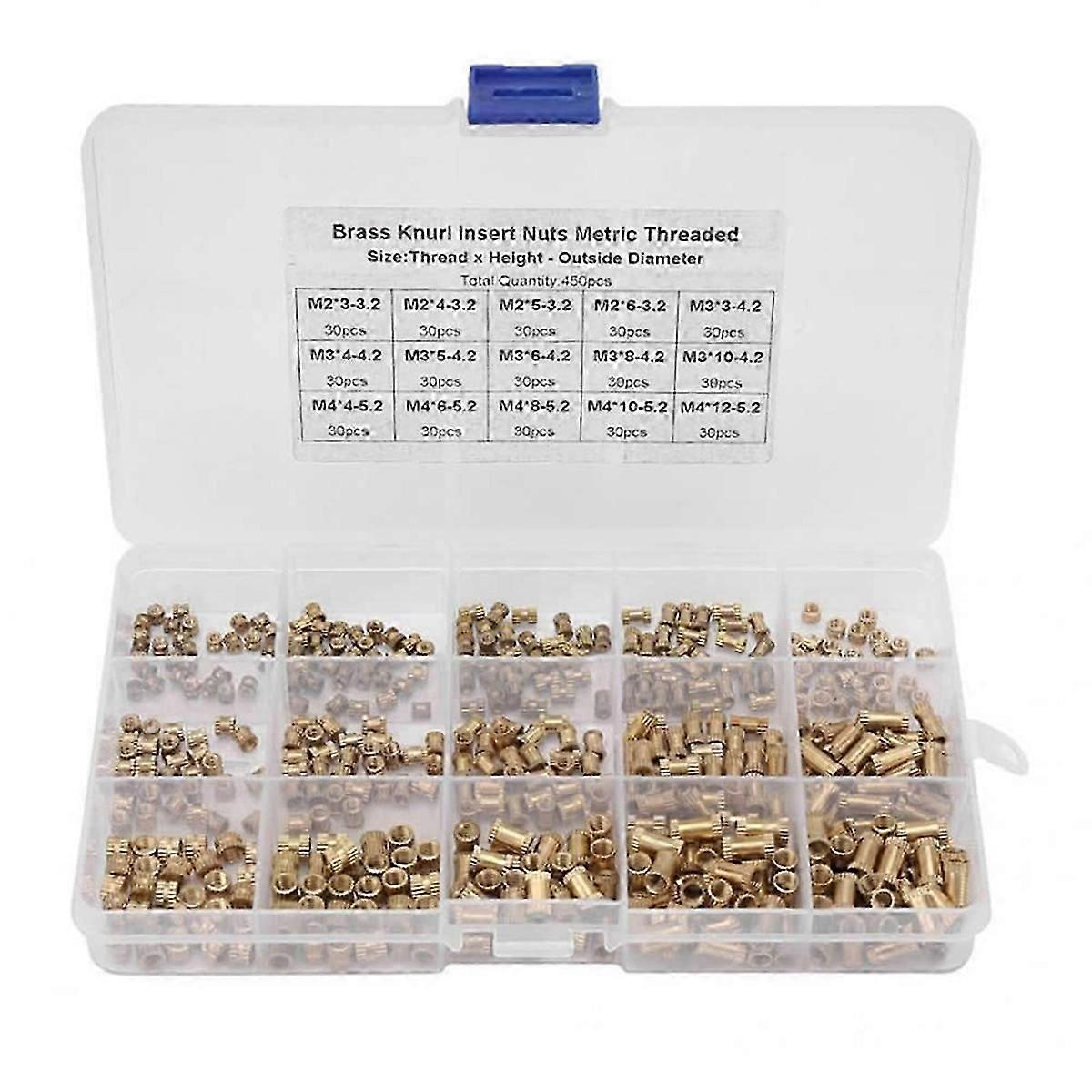 M2 M3 Threaded Inserts for Plastic Thermoset Brass Inserts for 3D Printed   Molding Press Th