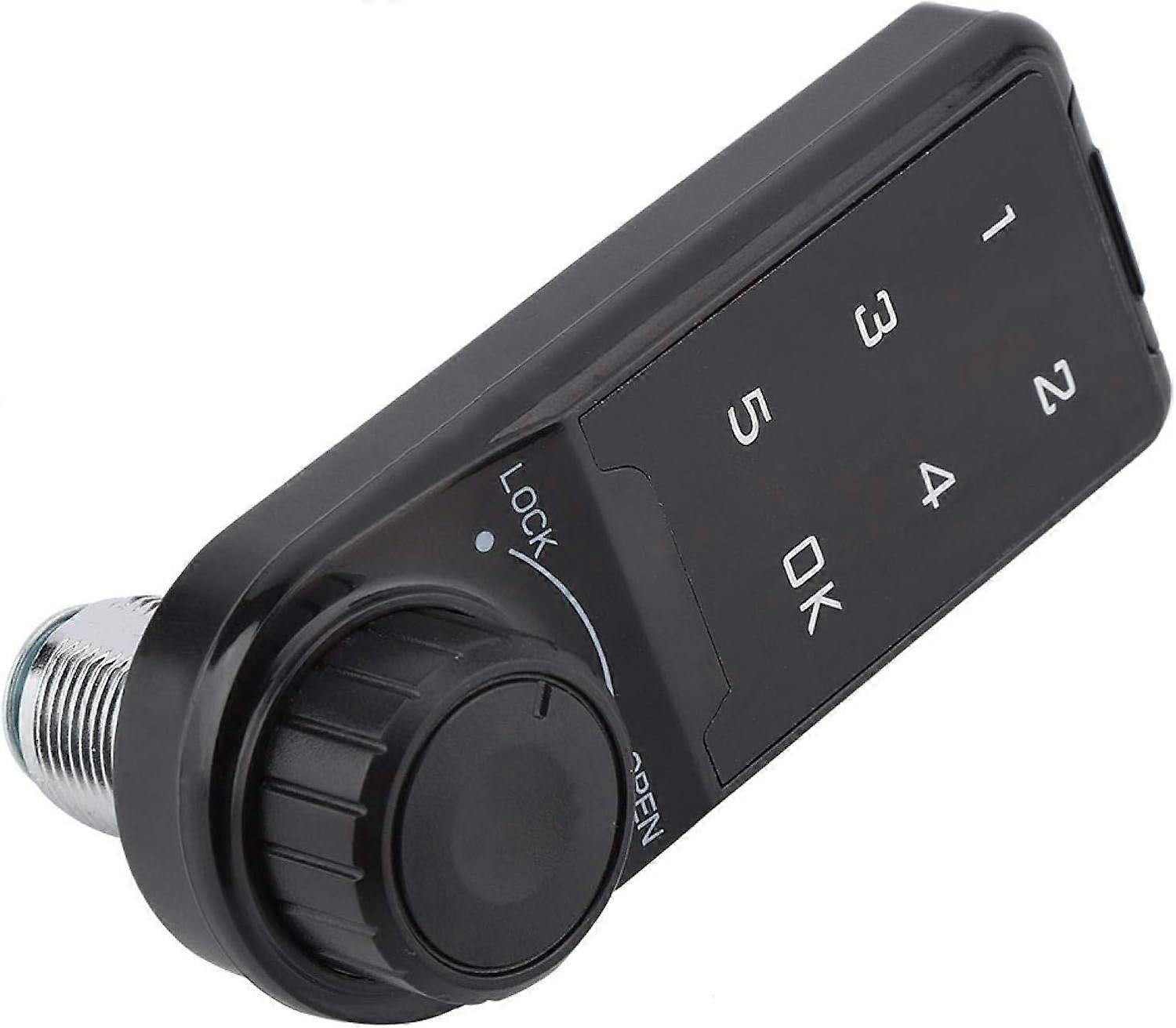Combination Lock, Door Access Digital Electronic Security Cabinet Coded Locker Touch Keypad Password Key Access Lock(1pc, black)