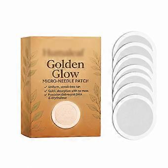 2pcs Self-tanning microneedle patches, 3D microneedles, natural even skin tone, allantoin moisturizing, body care for limbs