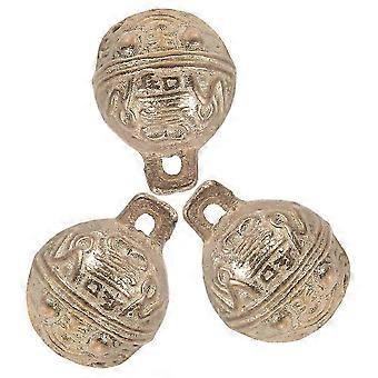 Vintage Tiger Head Design Mini Copper Bells 3Pcs Set for Pet Collar Decoration