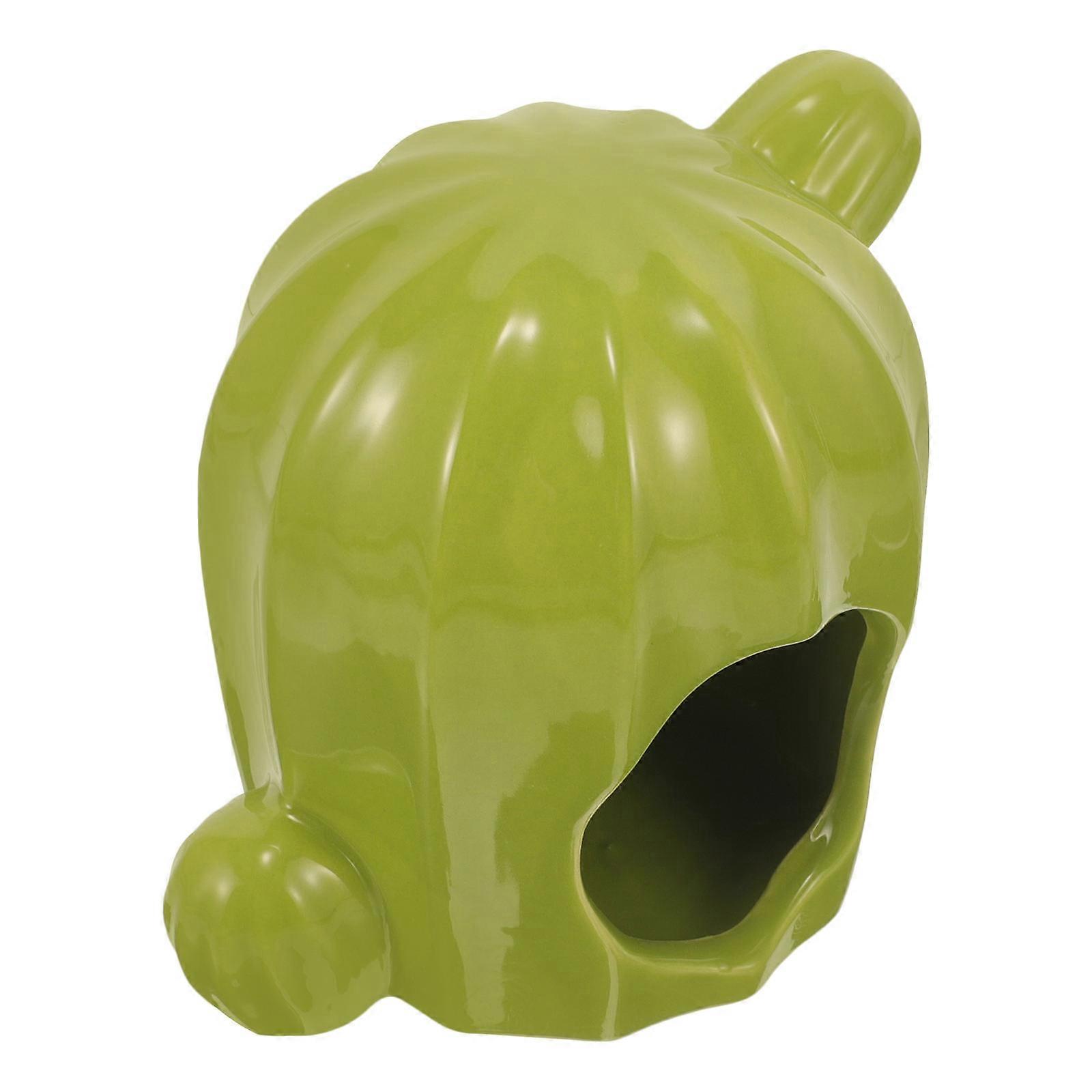 Ceramic Hamster Hideout for Cooling Nest Includes Small Pet Quantifier
