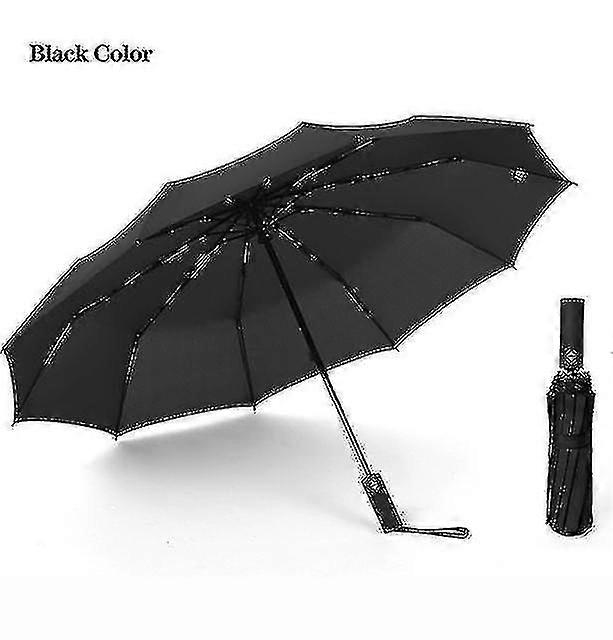 Powerful automatic umbrella waterproof and windproof parasol for men foldable rainproof and windproo