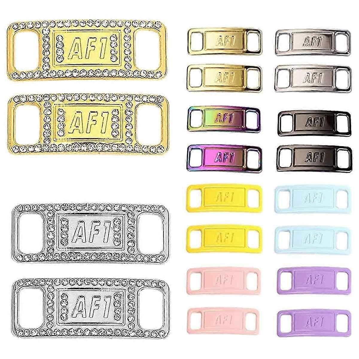 Rhinestone, Lightweight, Adjustable Shoelace Buckles