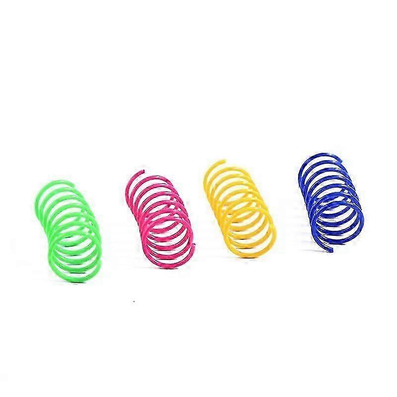 12 Pieces Colored Spring Cat Toy
