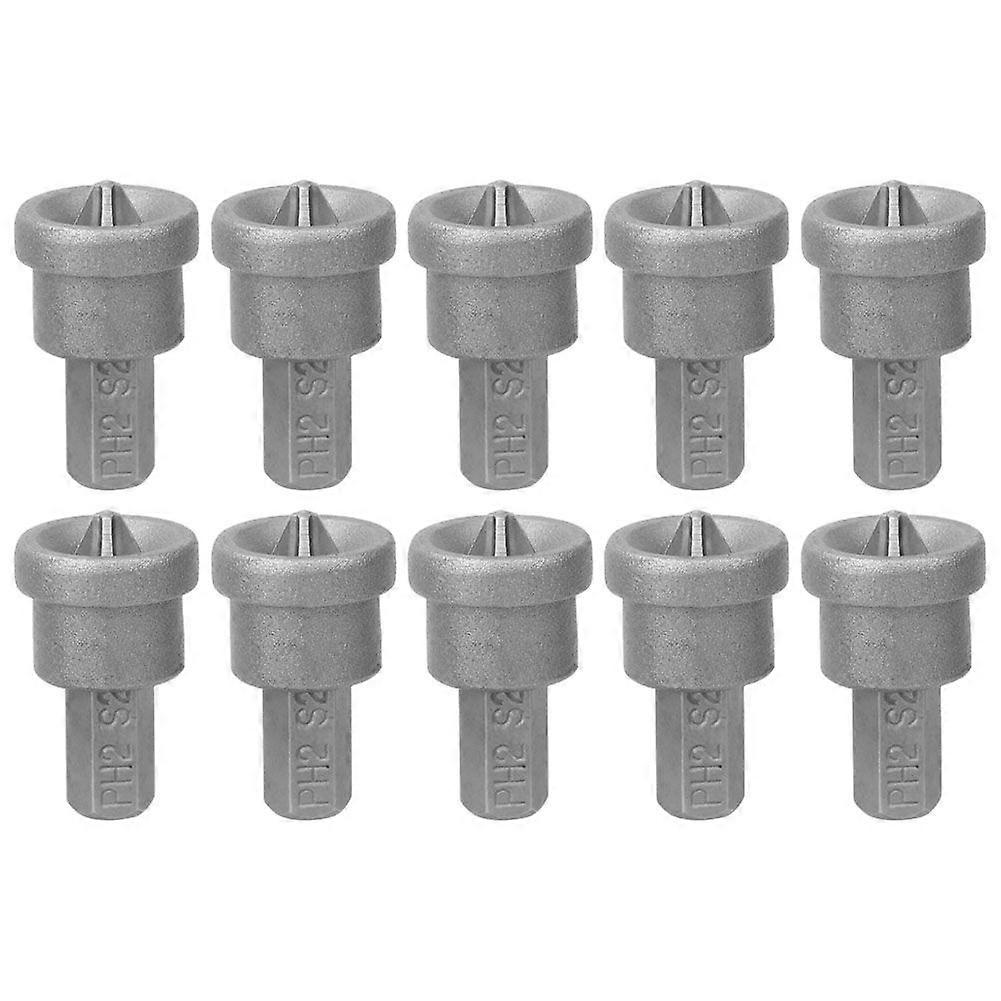 10pcs Drywall Dimpler Magnetic PH2 Bits for Plasterboard Screw Depth Stop Limit
