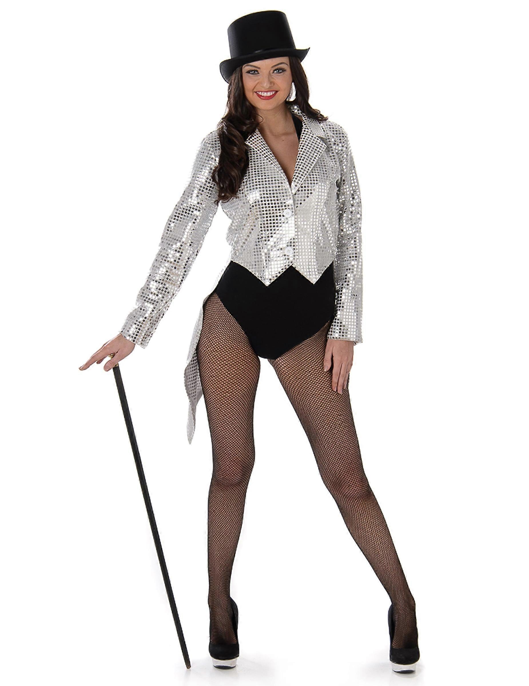 Women's silver cabaret costume