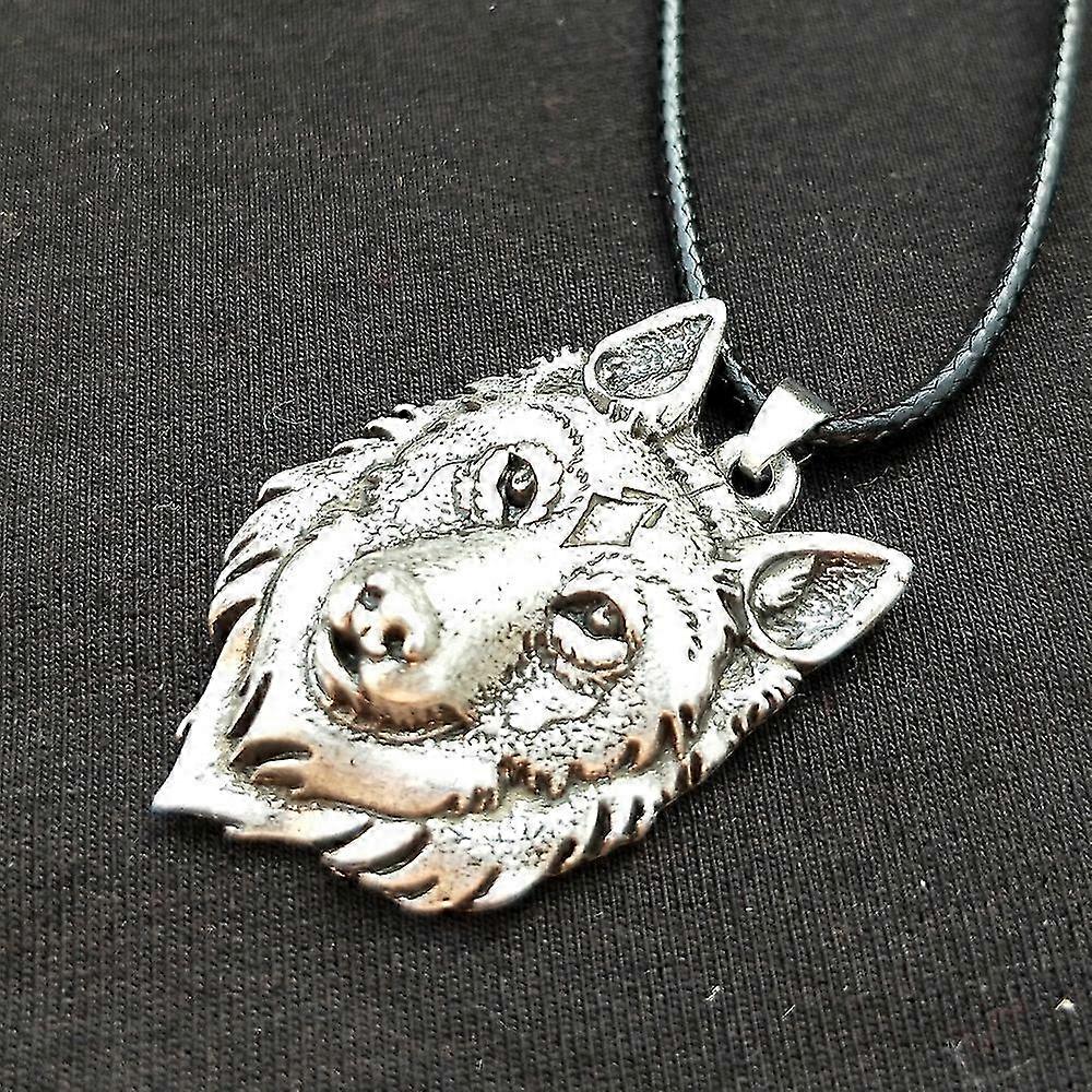 Necklace Wolf Amulet Strap Wolf Silver