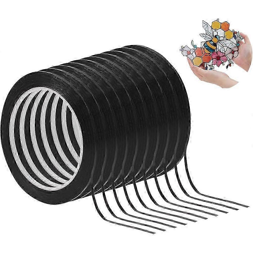 66m PET Faux Line Tape Black