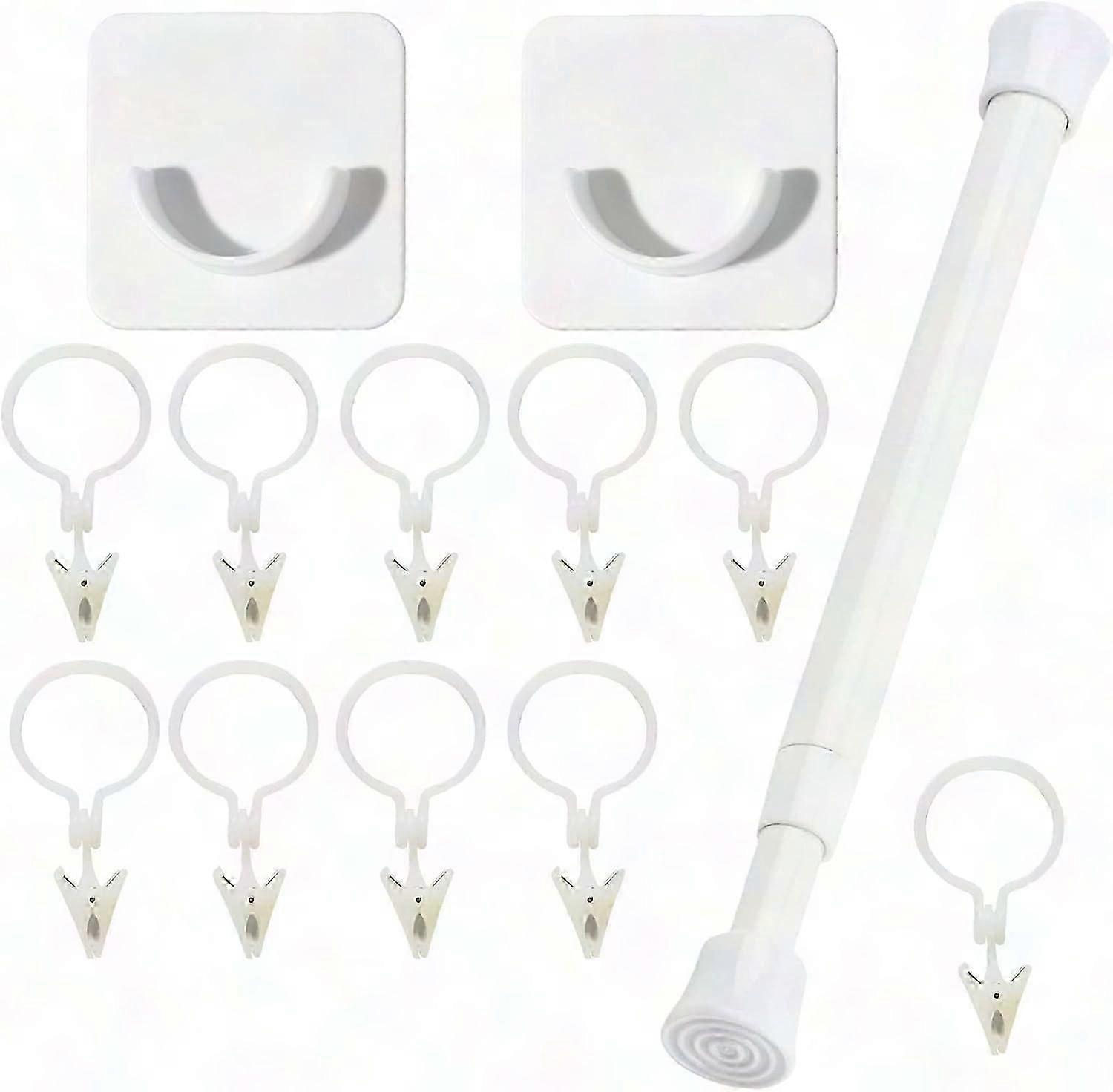 Extendable Tension Rod for Curtains & Clothes
