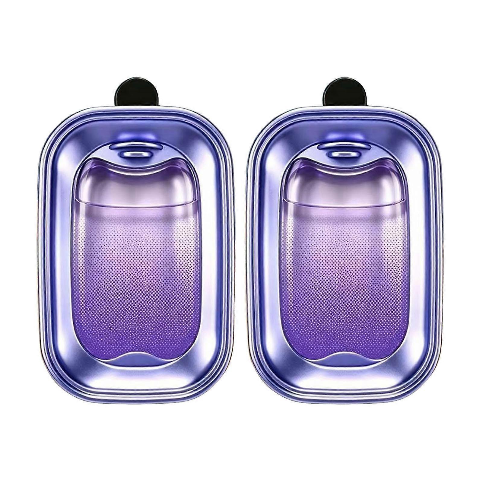 2Pcs Car Vent Air Freshener Vent Clip with Solid Perfume Design, Wind-Powered Scent Diffuser