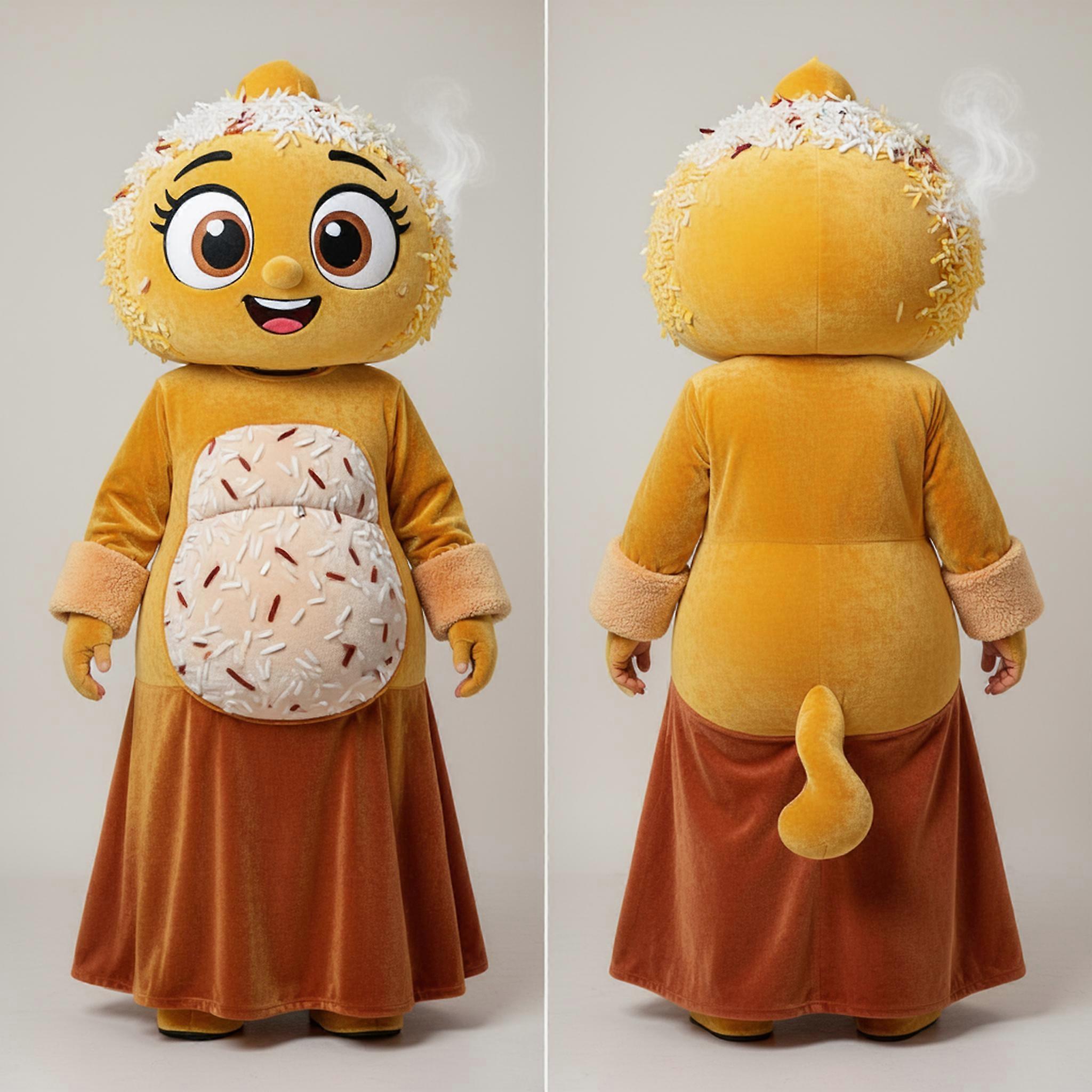 MASTICOT Velvety Yellow Biryani Mascot