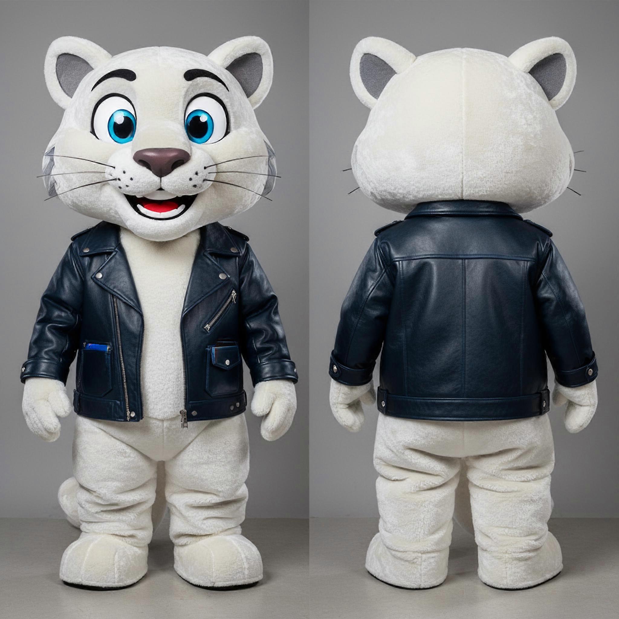 MASTICOT Ivory Cartoon Puma Mascot
