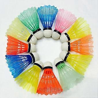 12 Pieces Badminton Balls Colorful Portable Shuttlecocks Supplies High Quality
