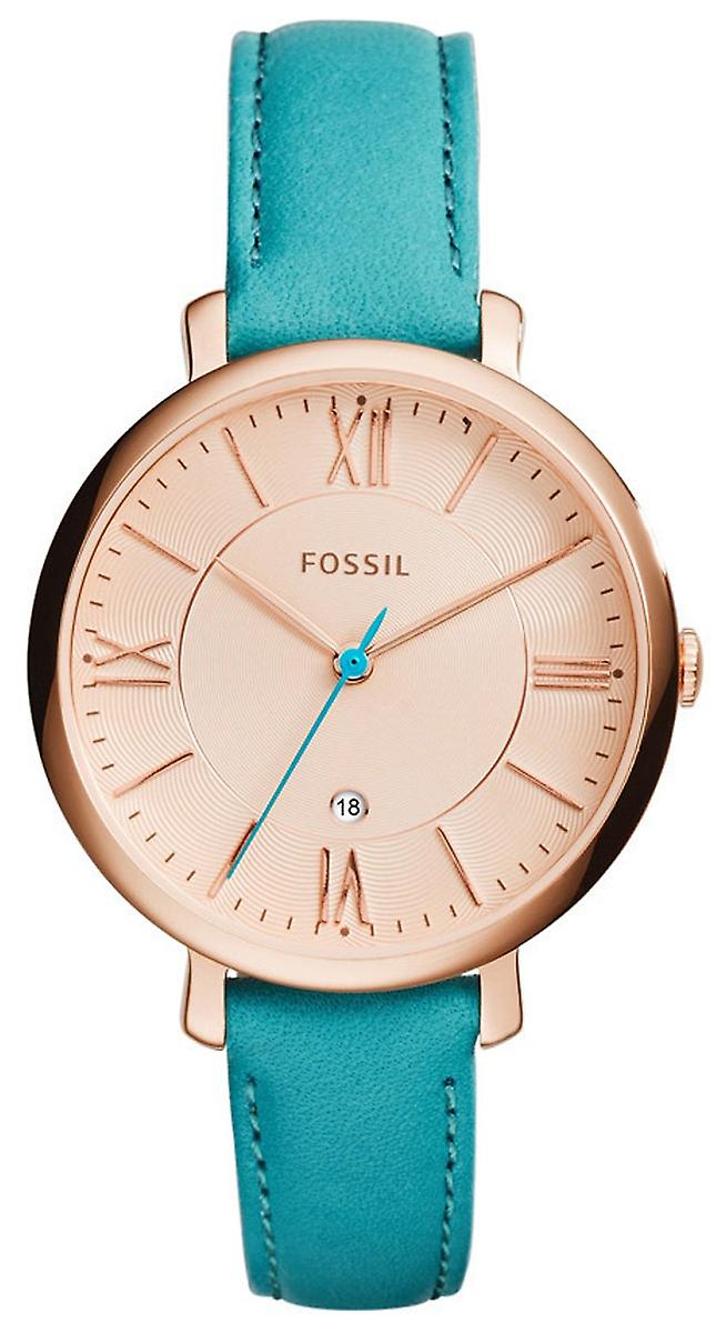 Fossil jacqueline Quartz Analog Woman Watch with ES3736 Cowskin Bracelet