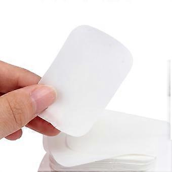 100/200/500pcs Paper Soap Sheets Travel Hand Soap Sheets Disposable Pocket Cleansing Sheets for Outdoor Camping